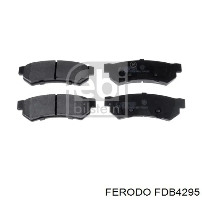 FDB4295 Ferodo Колодки гальмівні задні, дискові