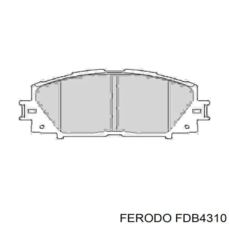 Колодки гальмівні передні, дискові FDB4310 Ferodo