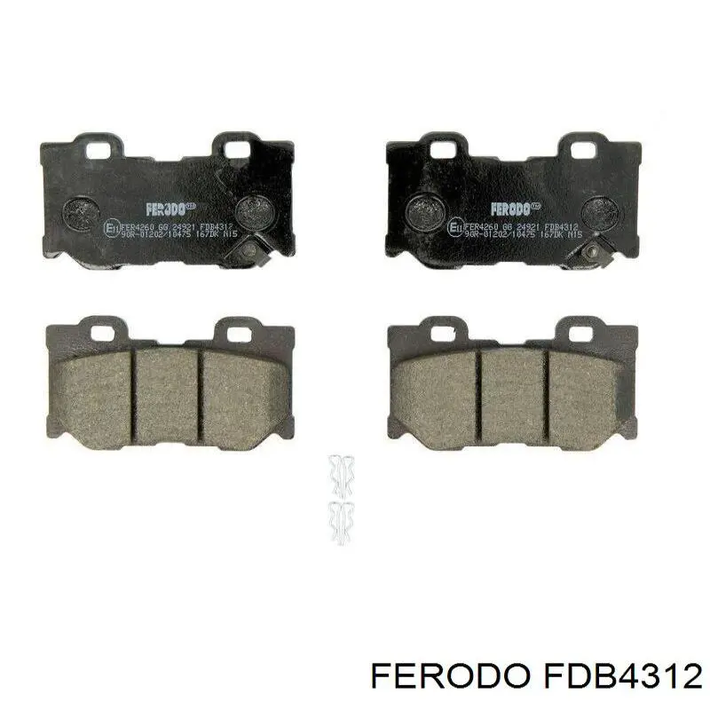 FDB4312 Ferodo колодки гальмові задні, дискові