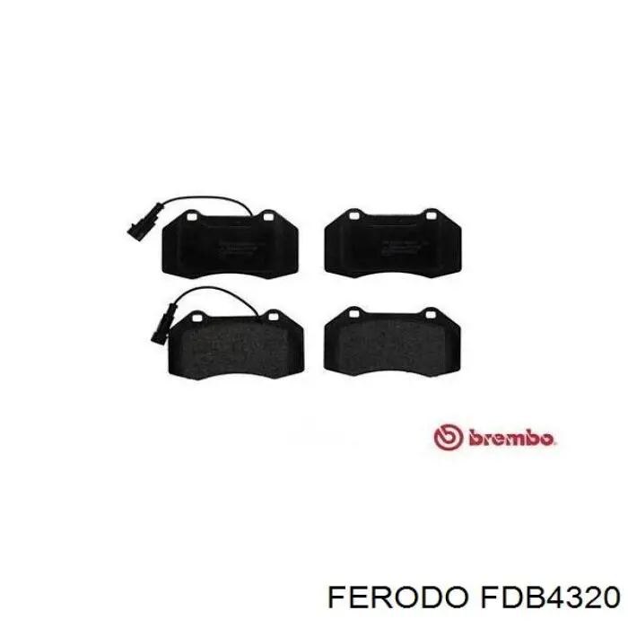 Передні тормозні колодки FDB4320 Ferodo