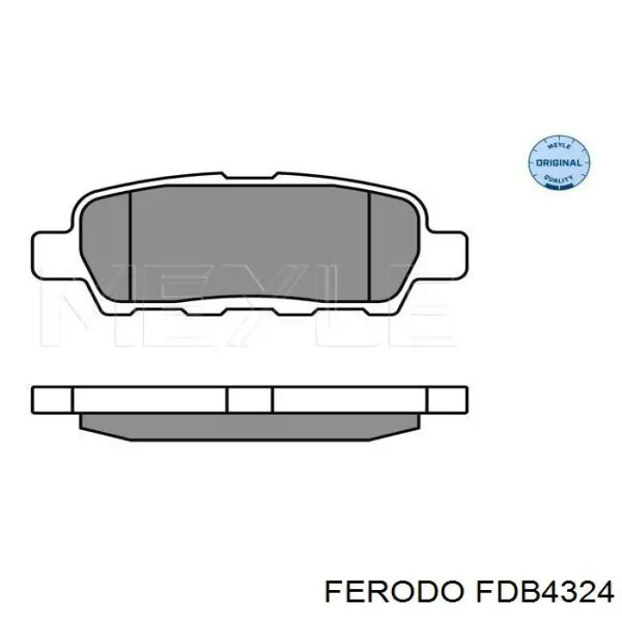 Купити FDB4324 Ferodo Задні колодки
