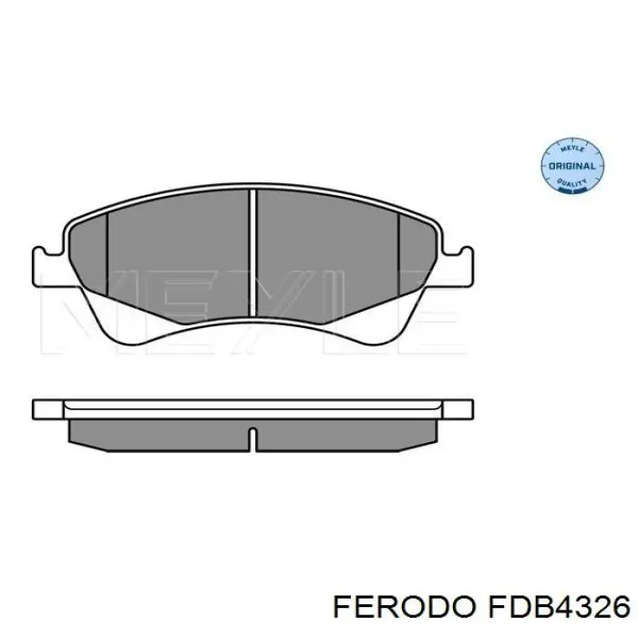 Купити FDB4326 Ferodo Колодки гальмівні передні, дискові