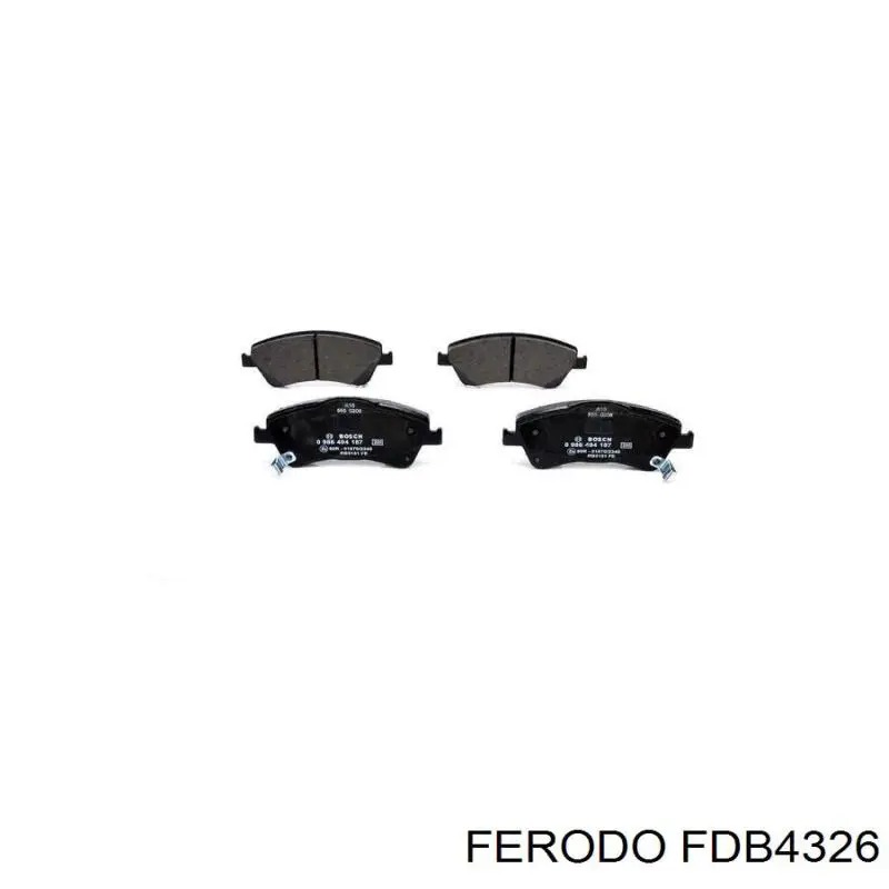 Передні тормозні колодки FDB4326 Ferodo