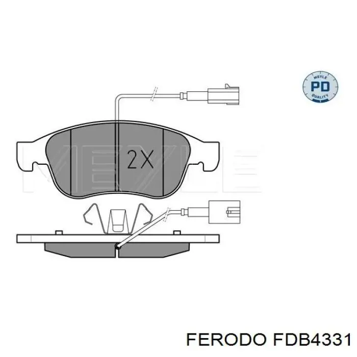 Тормозні колодки Ferodo FDB4331