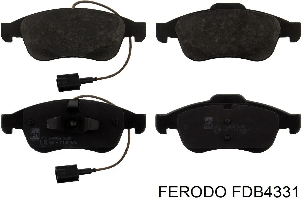 Передні тормозні колодки FDB4331 Ferodo