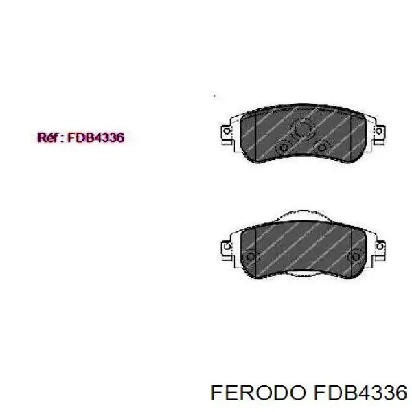 FDB4336 Ferodo колодки гальмівні передні, дискові