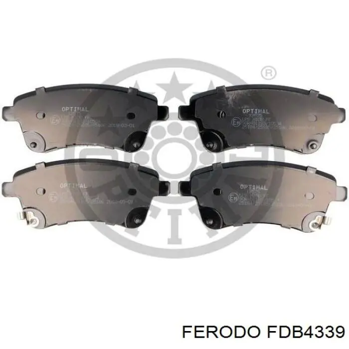 Передні тормозні колодки FDB4339 Ferodo