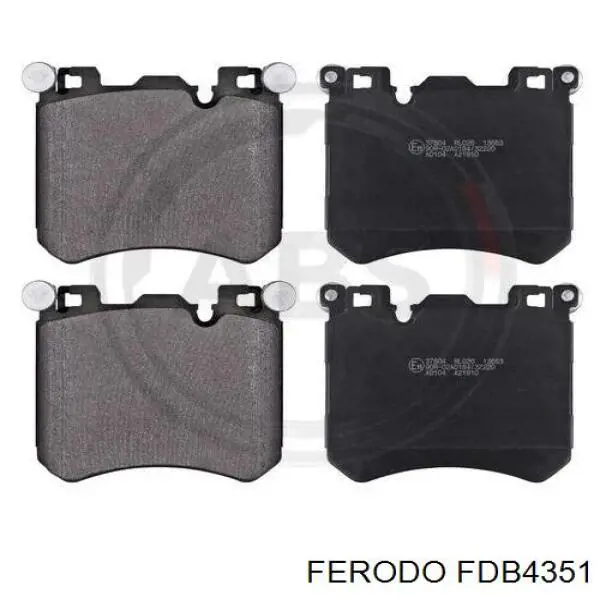 Передні тормозні колодки FDB4351 Ferodo