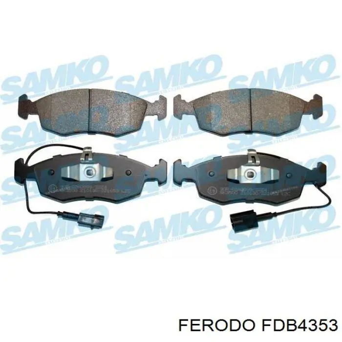 FDB4353 Ferodo колодки гальмівні передні, дискові