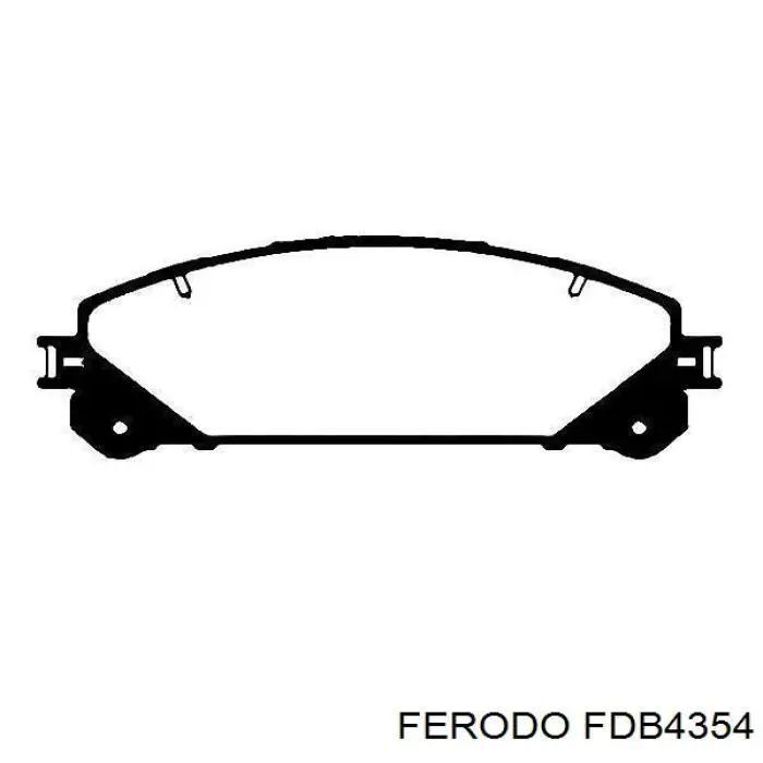 Передні тормозні колодки FDB4354 Ferodo