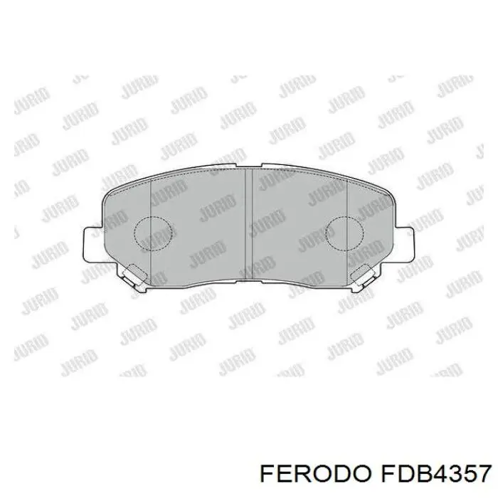 FDB4357 Ferodo колодки гальмівні передні, дискові
