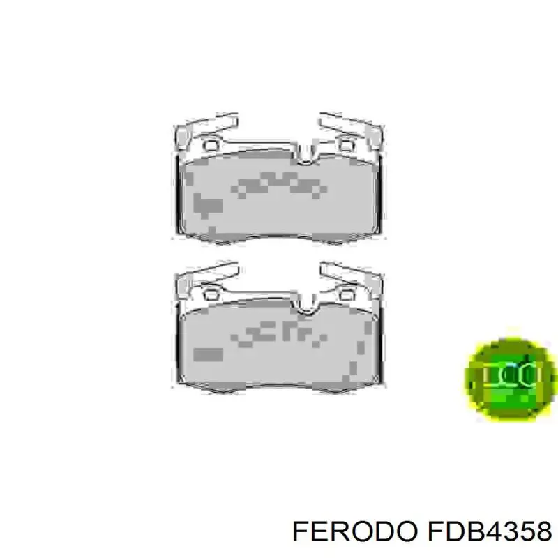 FDB4358 Ferodo колодки гальмівні передні, дискові