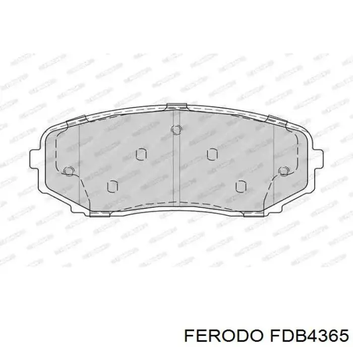 FDB4365 Ferodo колодки гальмівні передні, дискові