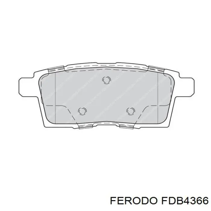 Задні гальмівні колодки Ferodo FDB4366 ціна, від 27.11 USD