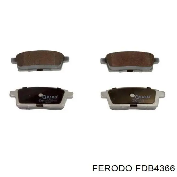 FDB4366 Ferodo колодки гальмові задні, дискові