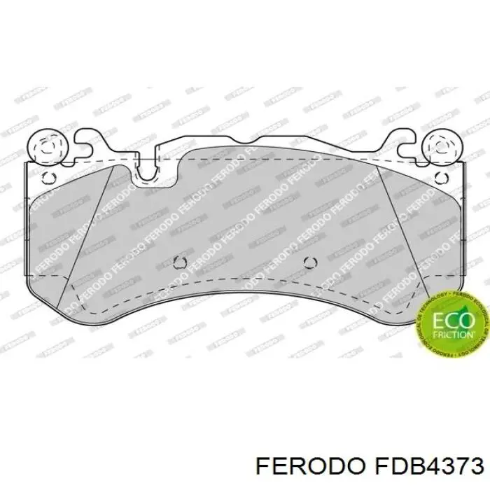 Колодки гальмівні передні, дискові FDB4373 Ferodo