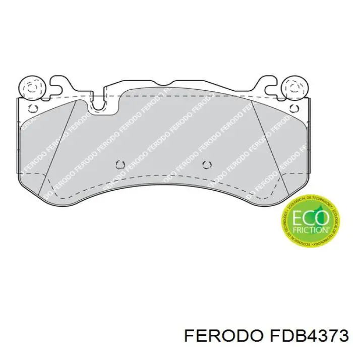 Передні тормозні колодки FDB4373 Ferodo