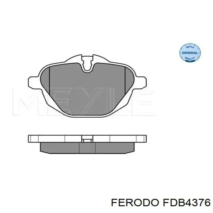 Задні гальмівні колодки FDB4376 Ferodo