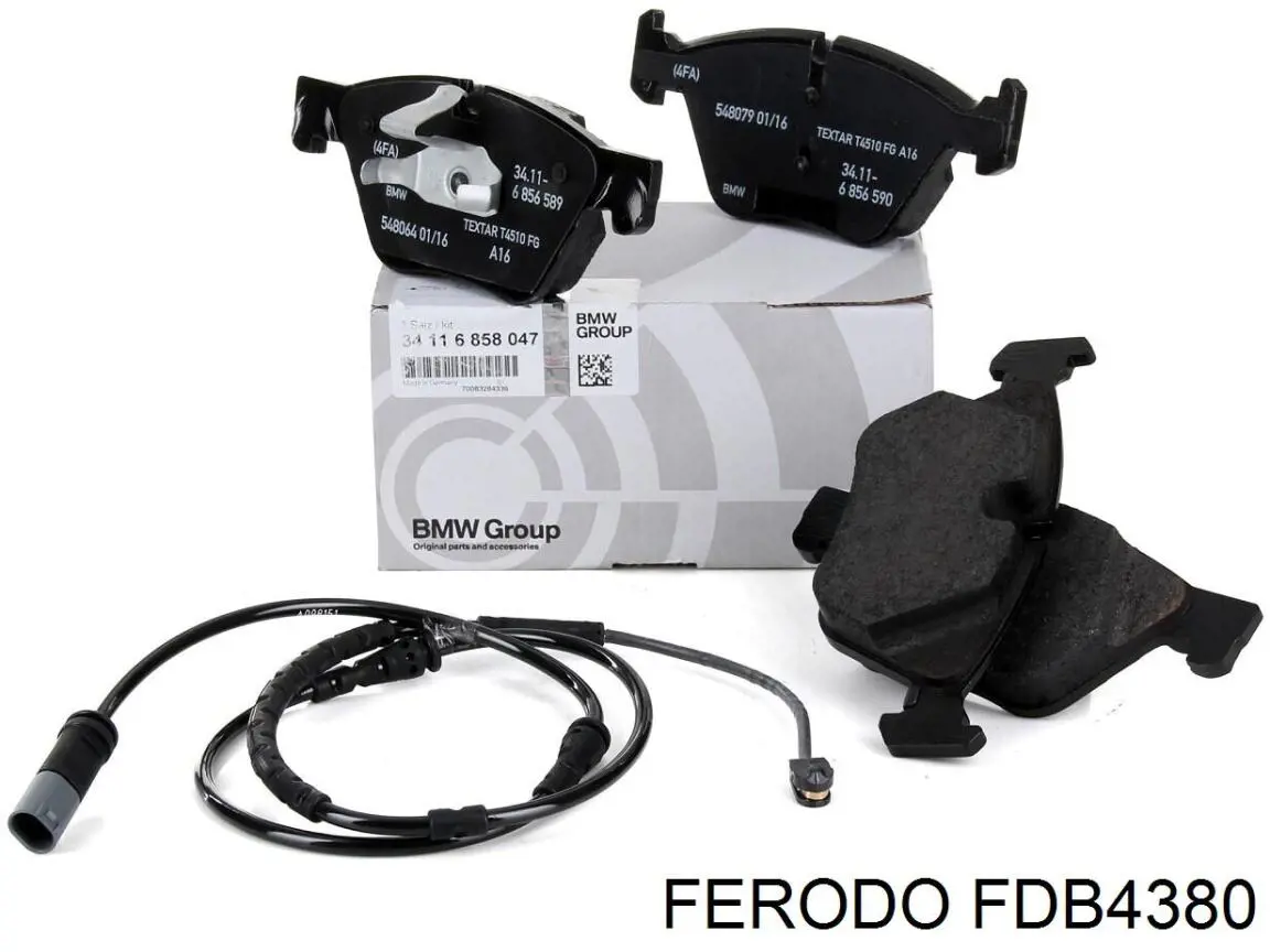 FDB4380 Ferodo Передні гальмівні колодки