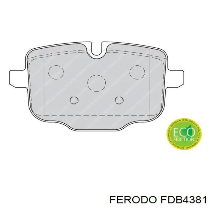 Купити FDB4381 Ferodo Задні колодки