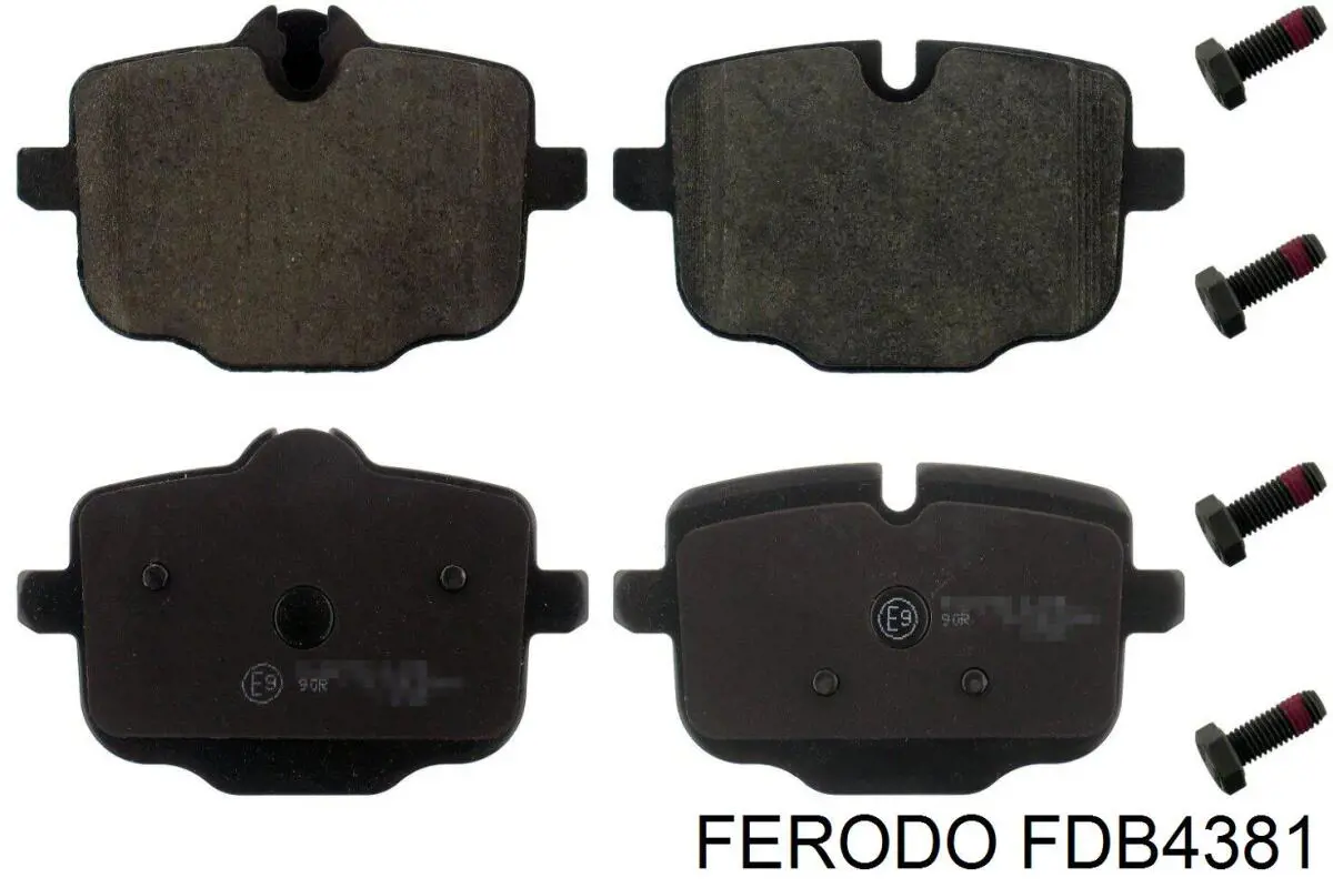 Задні гальмівні колодки FDB4381 Ferodo