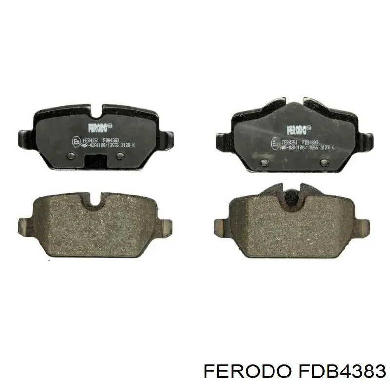 FDB4383 Ferodo колодки гальмові задні, дискові