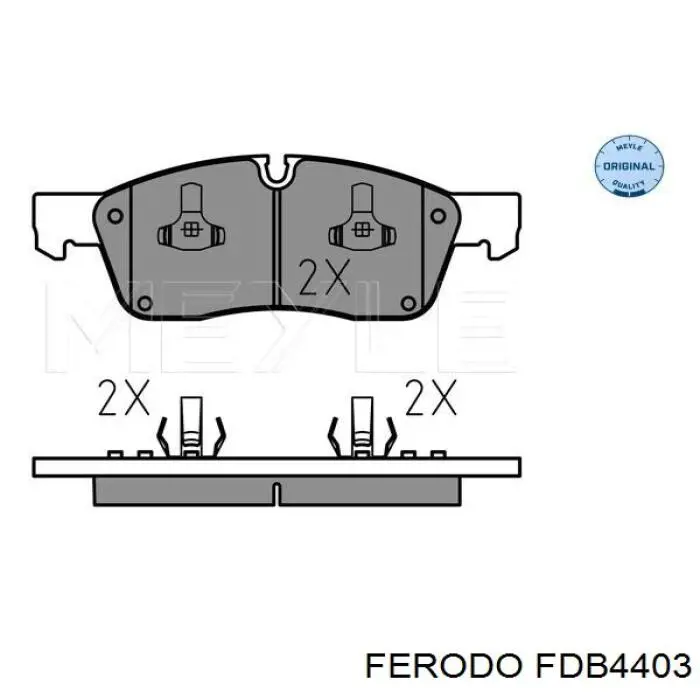 Гальмівні колодки Ferodo FDB4403 ціна, від 57.40 USD