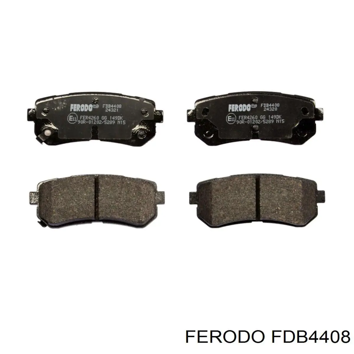 FDB4408 Ferodo колодки гальмові задні, дискові
