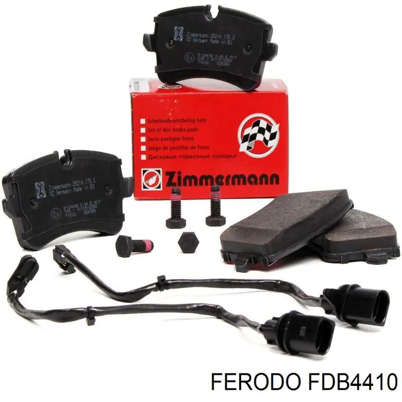 Задні гальмівні колодки FDB4410 Ferodo