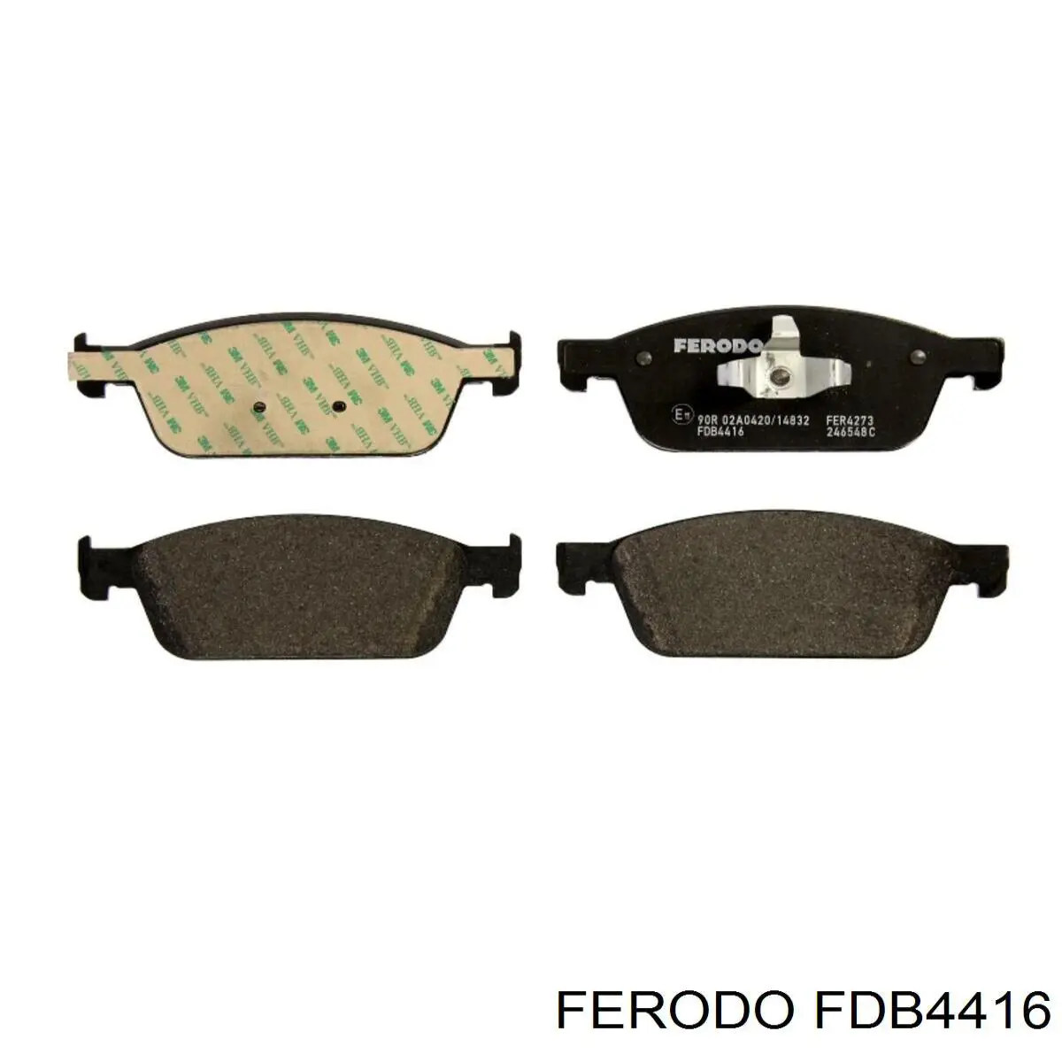 FDB4416 Ferodo колодки гальмівні передні, дискові