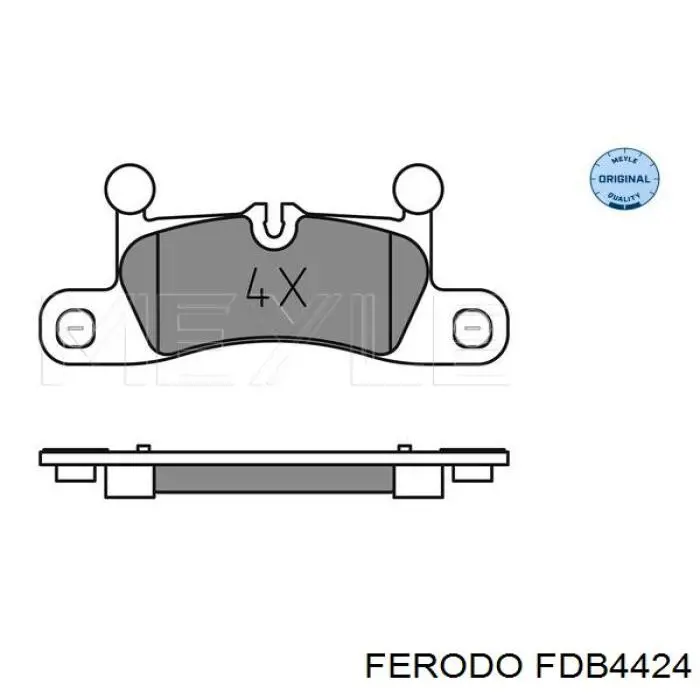 Задні гальмівні колодки FDB4424 Ferodo