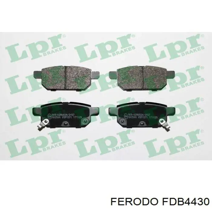 Задні гальмівні колодки Ferodo FDB4430 ціна, від 33.48 USD