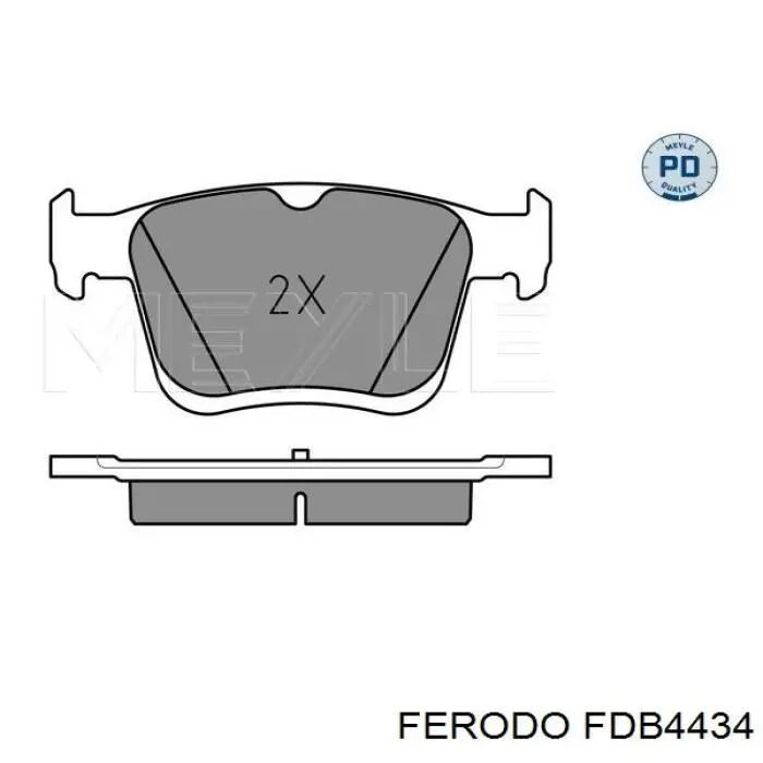Купити FDB4434 Ferodo Задні колодки