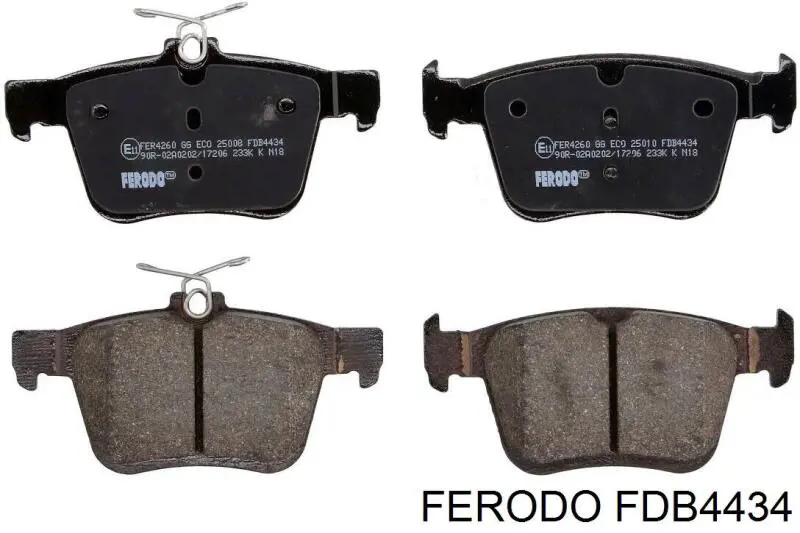 FDB4434 Ferodo колодки гальмові задні, дискові