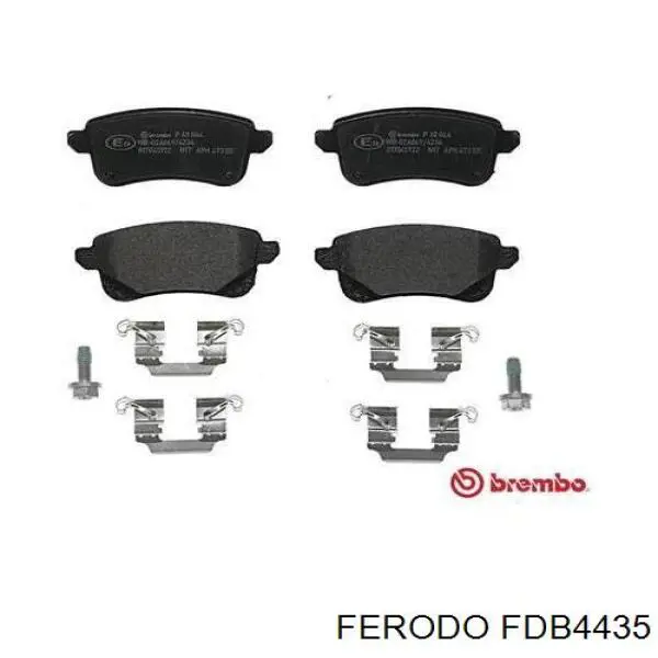 Задні гальмівні колодки FDB4435 Ferodo