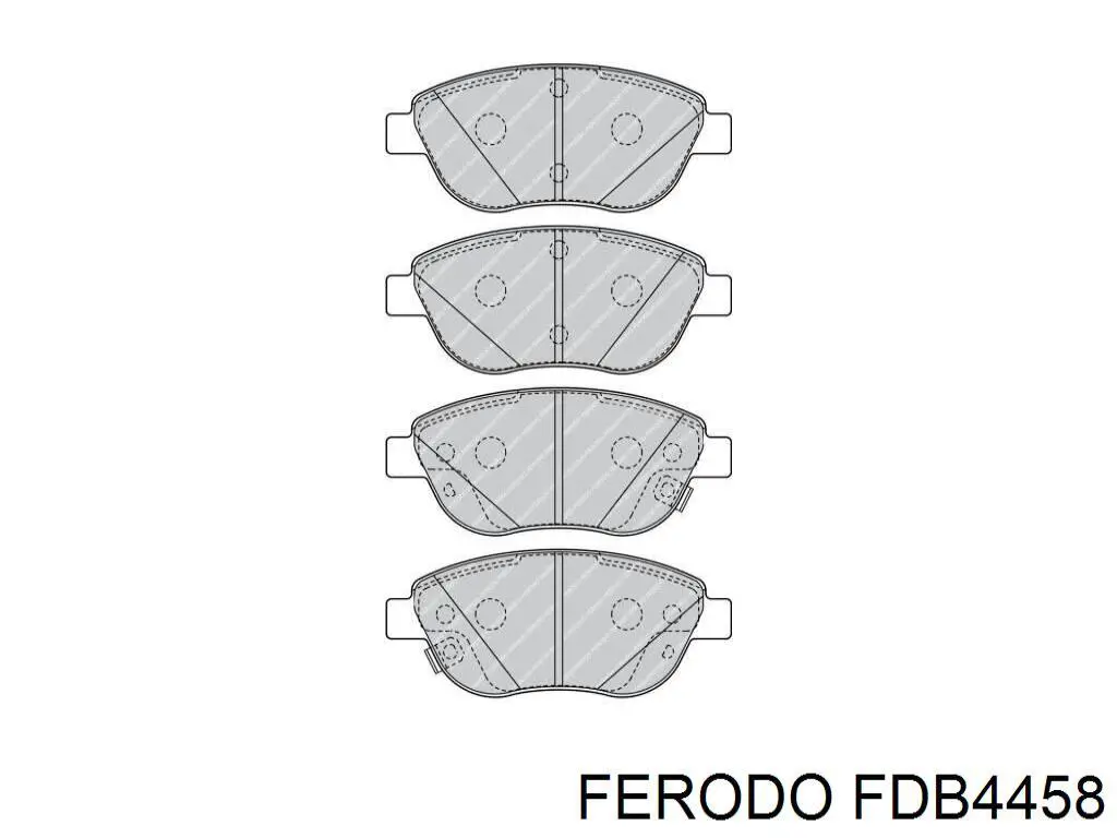 Гальмівні колодки Ferodo FDB4458 ціна, від 30.69 USD