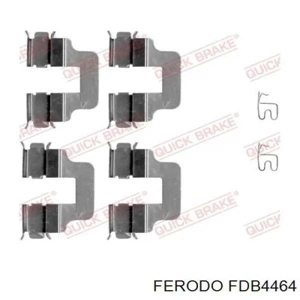 Задні гальмівні колодки Ferodo FDB4464 ціна, від 27.47 USD