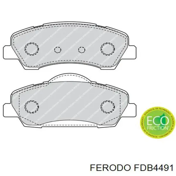 Гальмівні колодки Ferodo FDB4491 ціна, від 30.26 USD