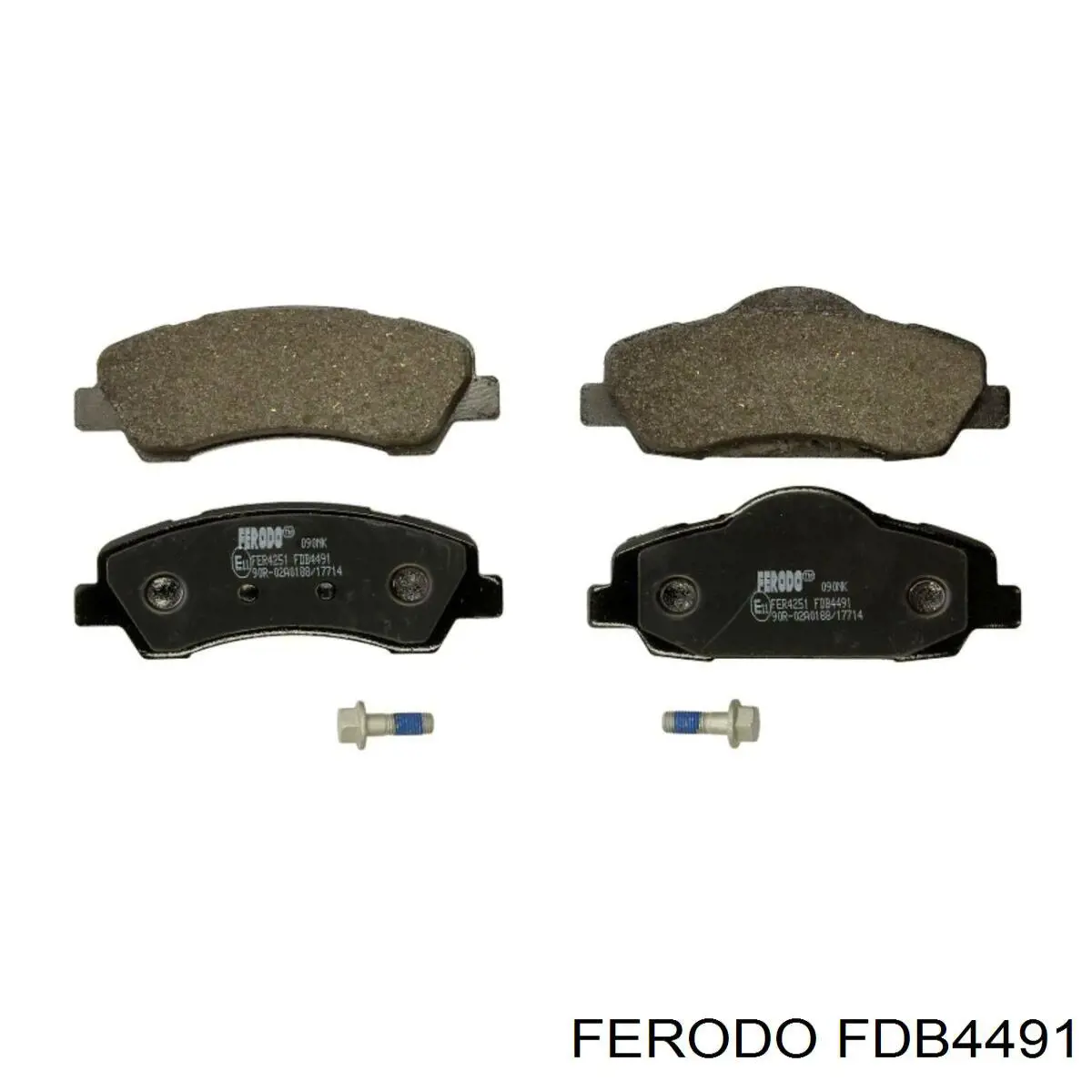 FDB4491 Ferodo колодки гальмівні передні, дискові