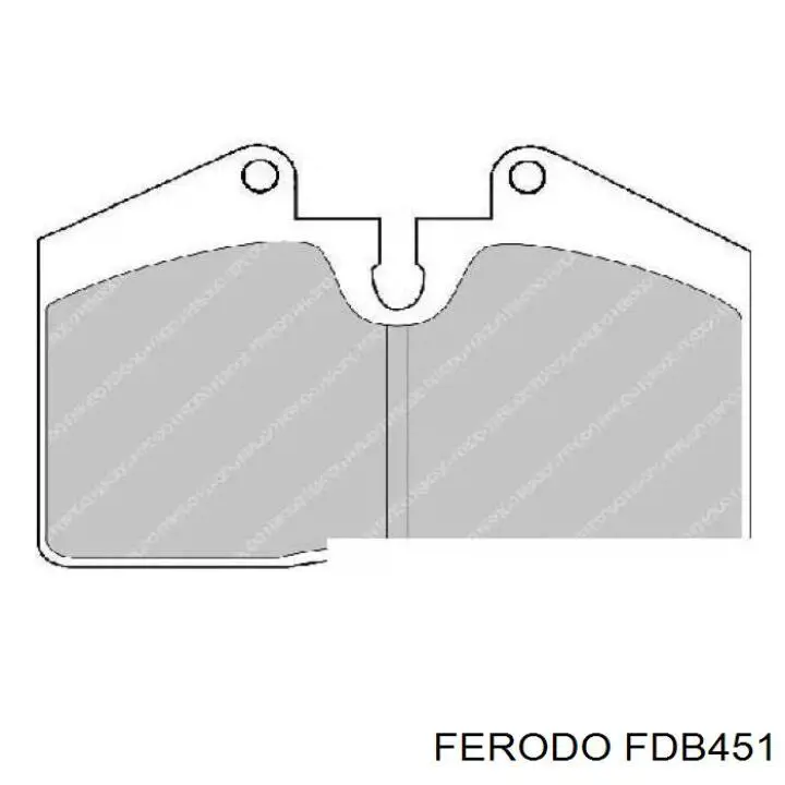 Купити FDB451 Ferodo Задні колодки