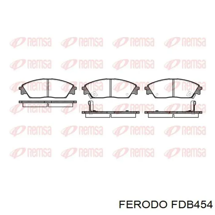 Передні тормозні колодки FDB454 Ferodo