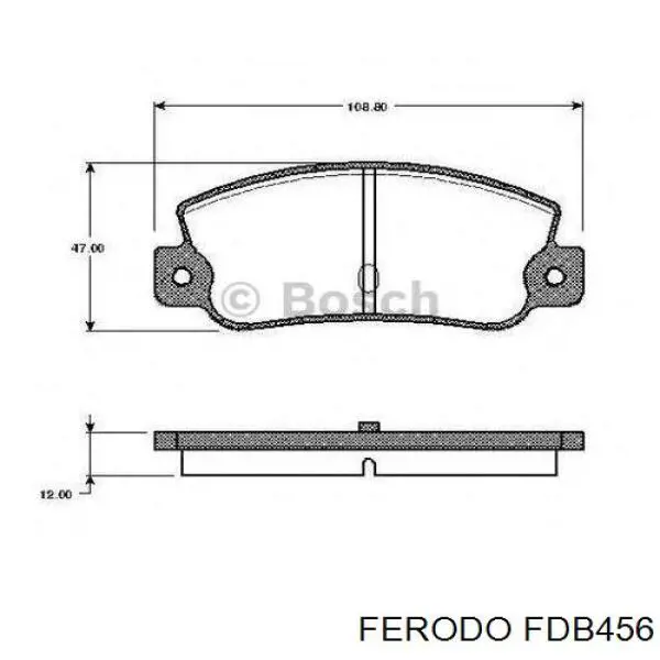 FDB456 Ferodo колодки гальмові задні, дискові