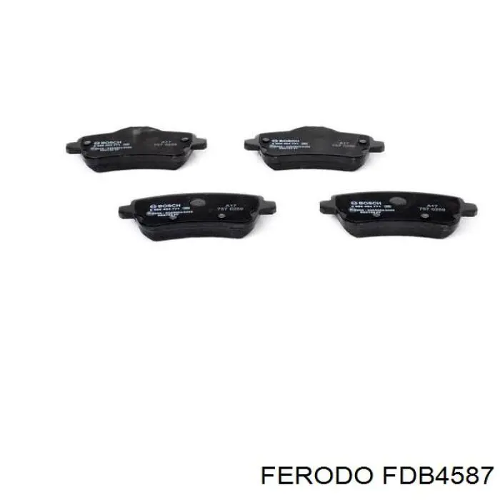 Задні гальмівні колодки FDB4587 Ferodo
