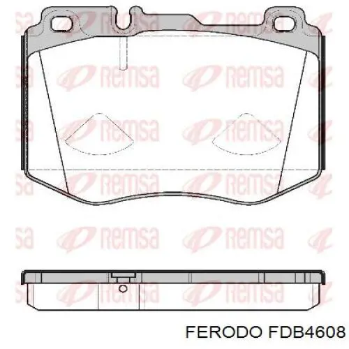 Гальмівні колодки Ferodo FDB4608 ціна, від 56.76 USD