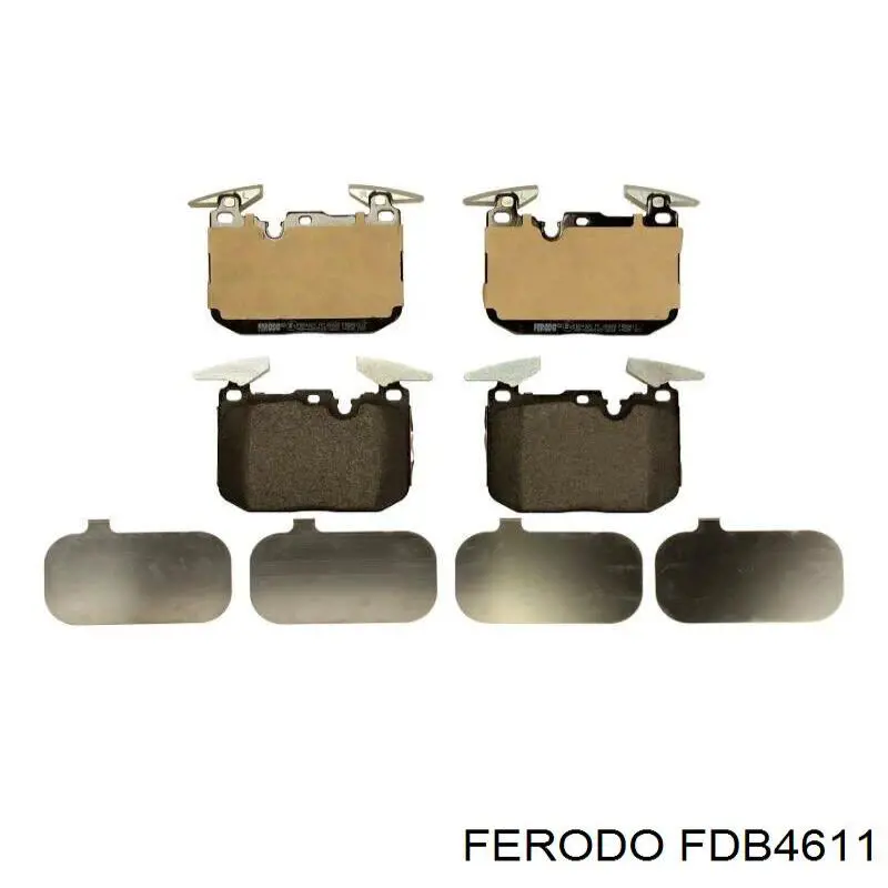 FDB4611 Ferodo колодки гальмівні передні, дискові
