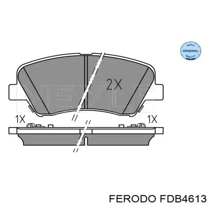 FDB4613 Ferodo колодки гальмівні передні, дискові