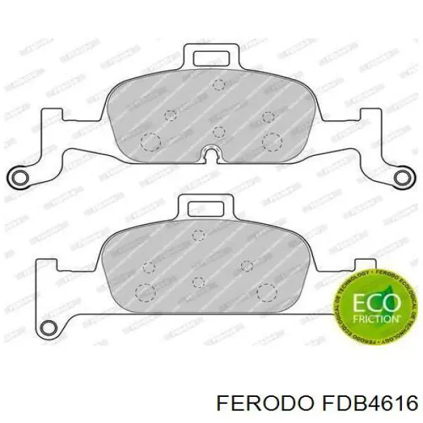Передні тормозні колодки FDB4616 Ferodo