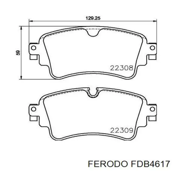 Купити FDB4617 Ferodo Задні колодки