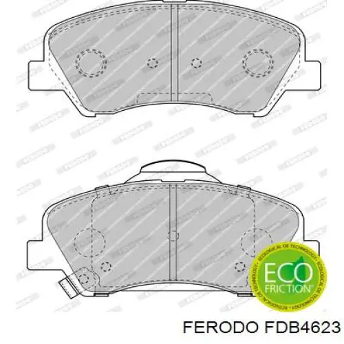 Купити FDB4623 Ferodo Колодки гальмівні передні, дискові