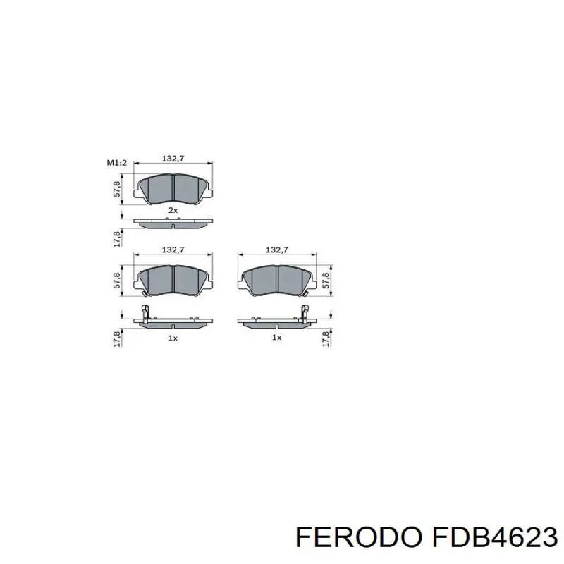 Тормозні колодки Ferodo FDB4623